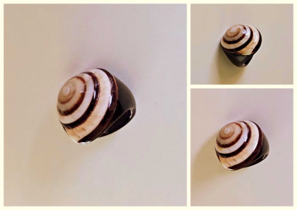 Пръстен от естествен рапан. Уникален!