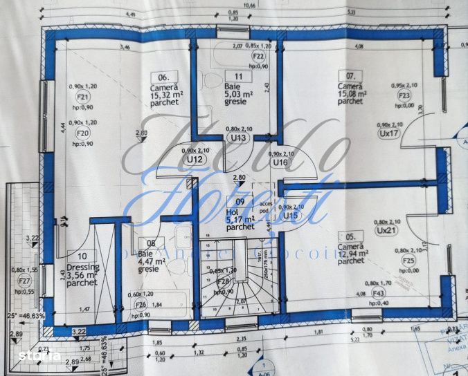Casa individuala 120mp utili, 465mp teren 4 camere, 3 bai,2 parcari De