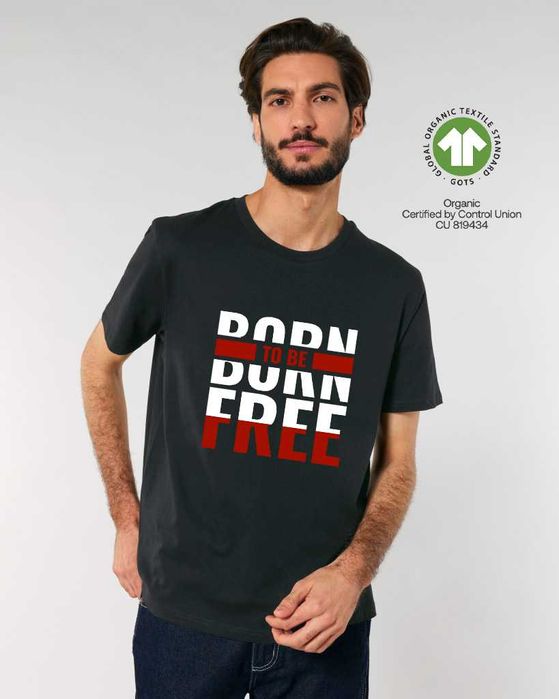 Тениски с надпис Born Free