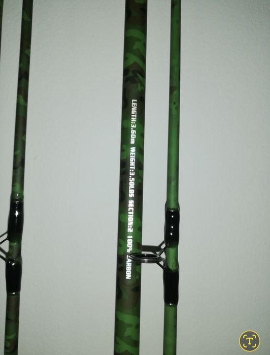 SET 4 Lansete Carp Master WIND BLADE Cat 1 3.60m 3.5LB, Carbon 100%