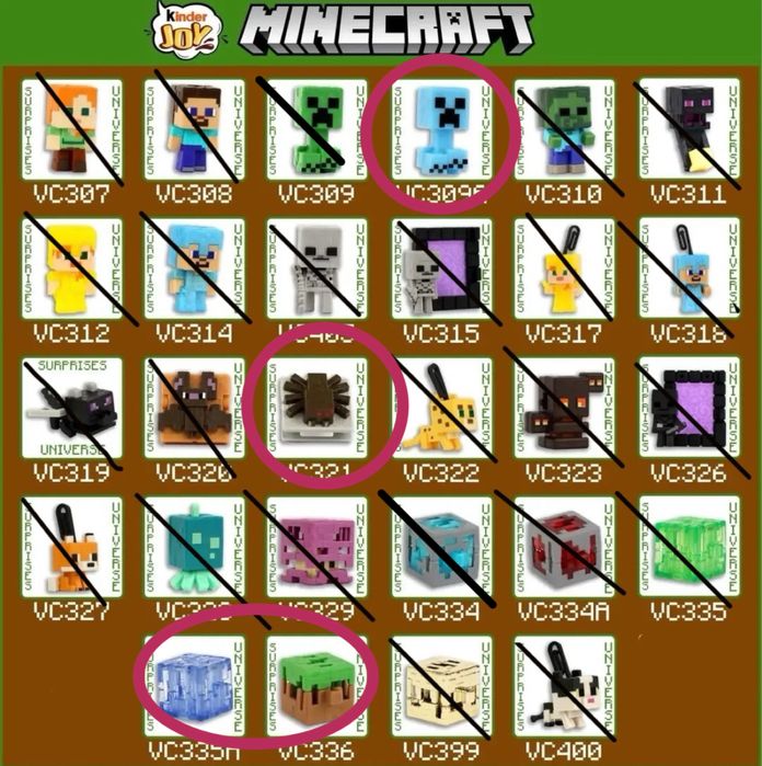 ОБМЕН ЛИБО ПРОДАЖА kinder joy minecraft