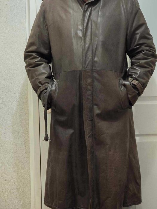 Мъжко кожено манто-като ново!