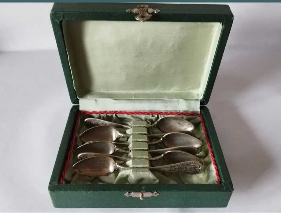 Set lingurite argint masiv romanesti