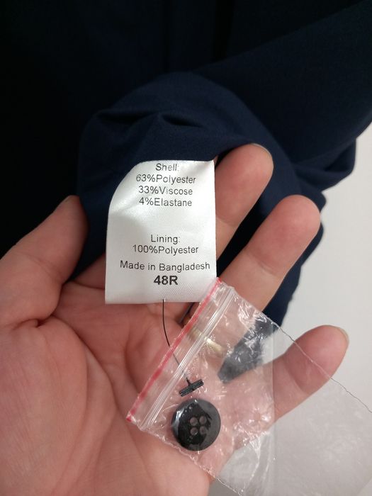 Vesta costum bărbați XL albastra