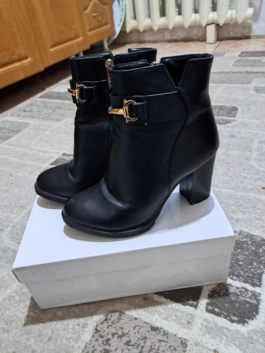 Осенние полусапожки,удобный каблук