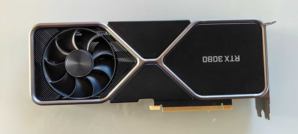 Видео карта GeForce RTX 3080 Founders Edition - Titanium and Black