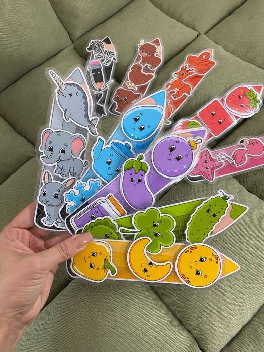 Велкро игра " цветни моливи" за деца