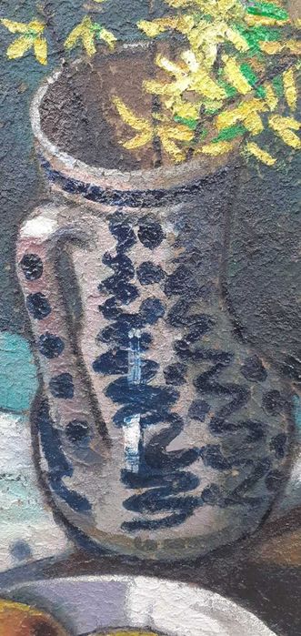 Tablou vechi - natura statica - semnat T. Marchini