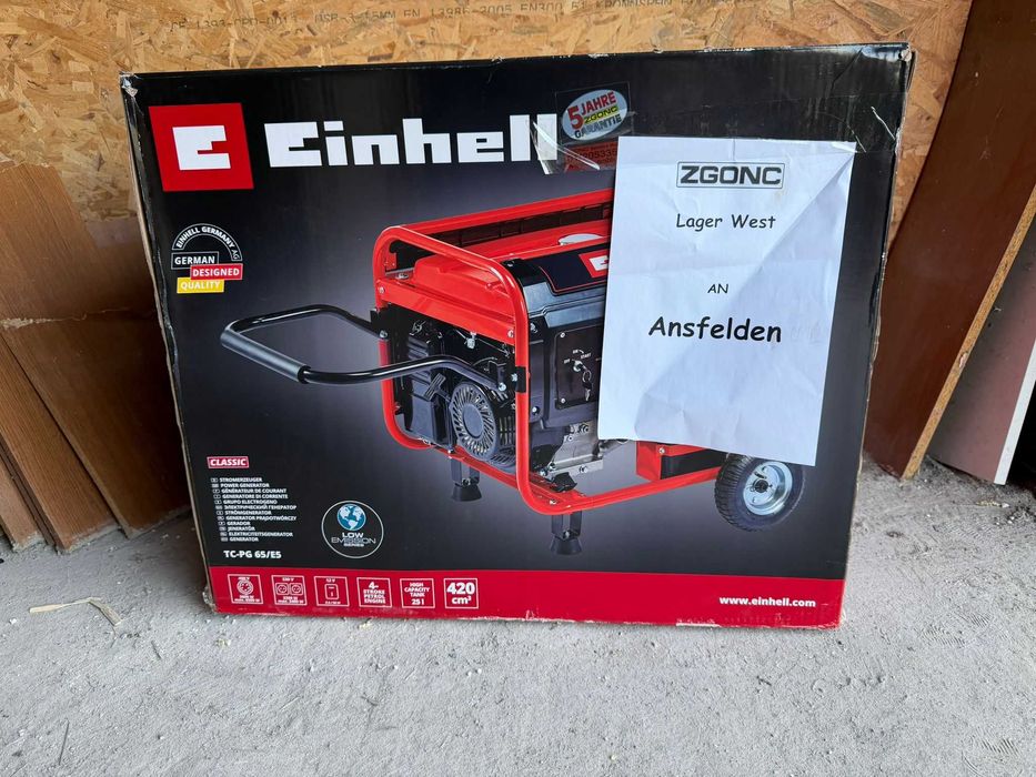 Generator curent nou cumpǎrat din Germania, Einhell TC-PG 65/E5 8000 W