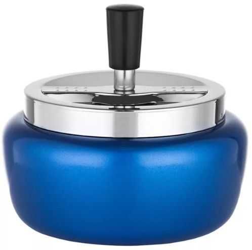 Scrumiera metalizata albastra