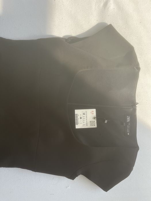 Нова къса официална черна рокля Zara