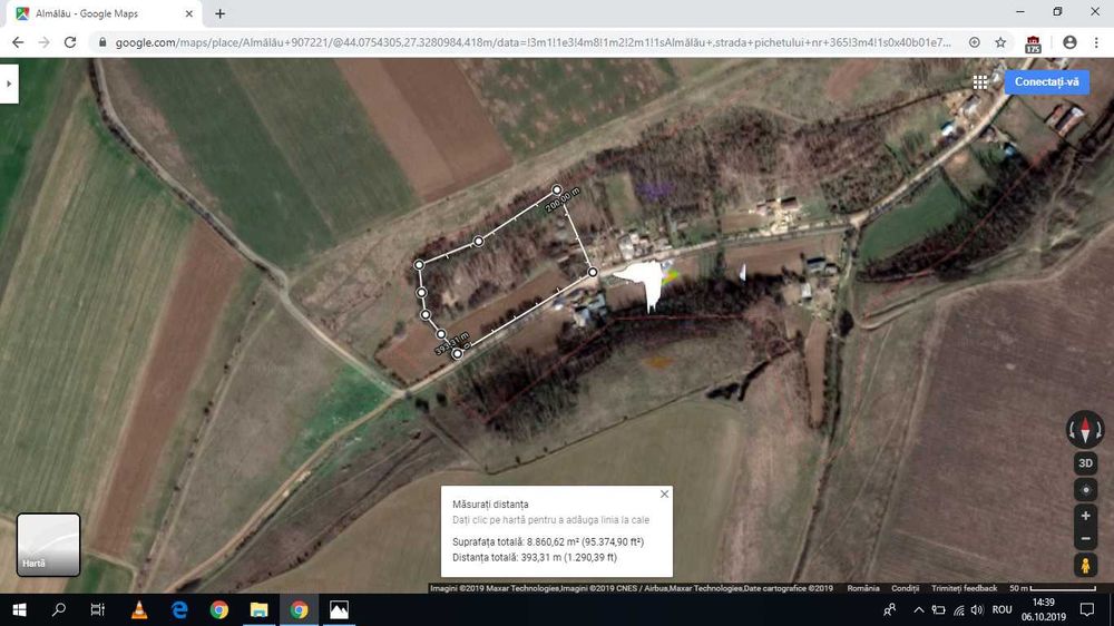 Teren intravilan 8861m - ideal pt ferma, sere - Com Ostrov Sat Almalau