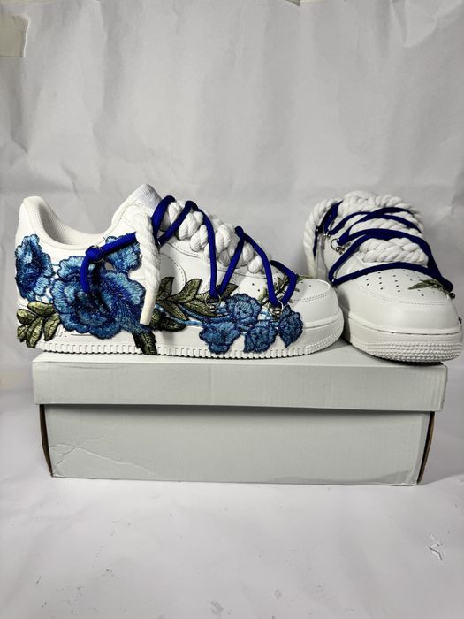 Air force 1 Custom Blue Flower