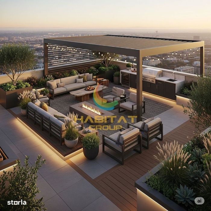 Penthouse Parc Herastrau terasa 82mp