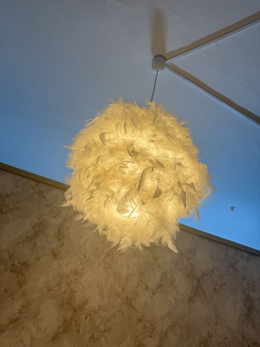 Lampi cu pene  albe