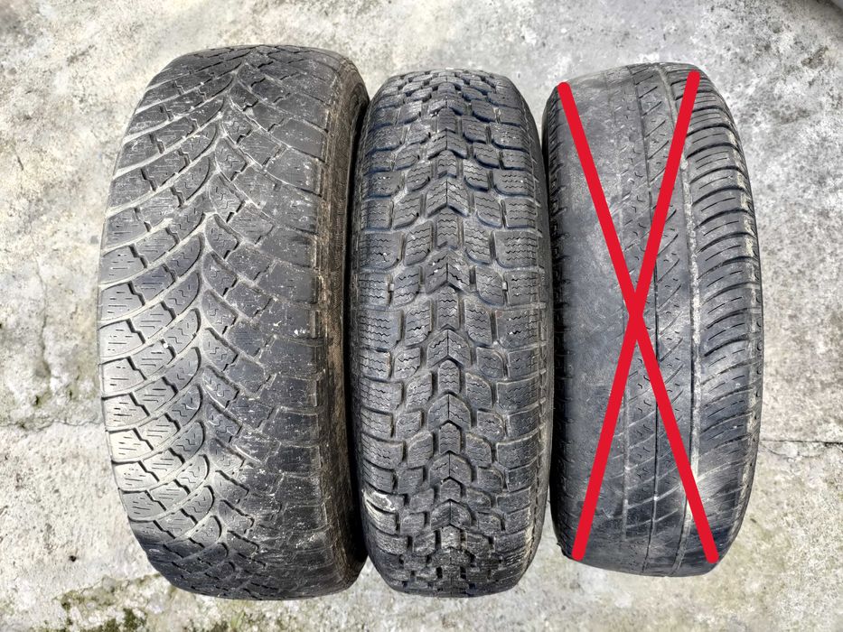 2 Roti Jante Tabla Anvelope 165/70/R13 - Citroen Peugeot cu 4 prezoane