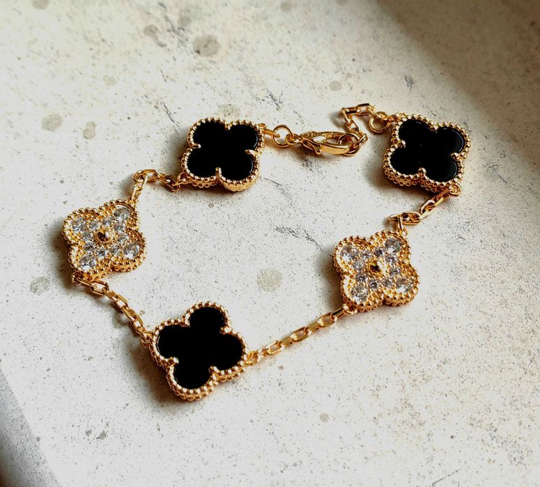 Златна гривна с пет детелини - Van Cleef & Arpels - Vintage Alhambra