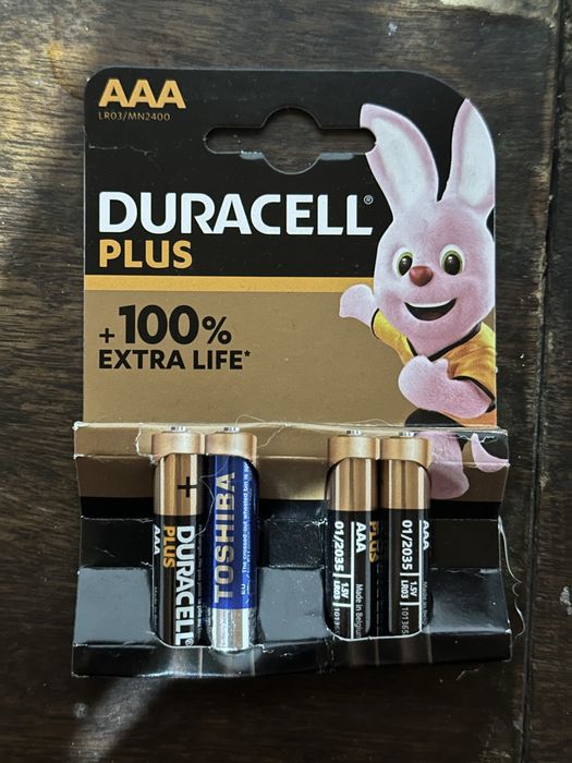 батарейки Duracell AAA 3шт.