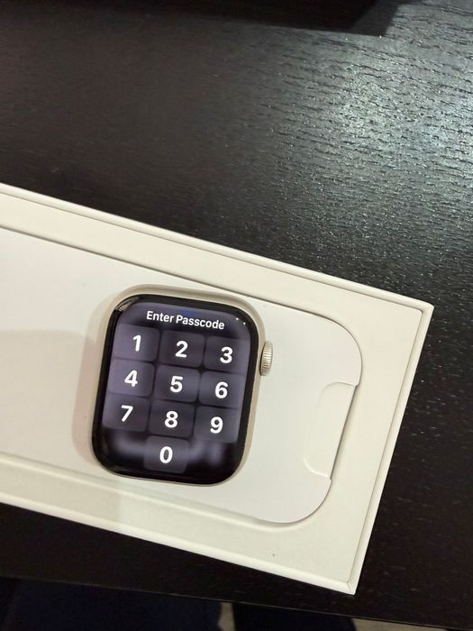 apple watch 7 41 silver impecabil
