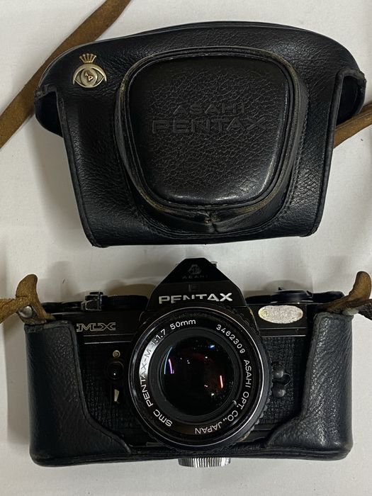 Aparat foto SLR Pentax MX,ob 50 mm f 1.7
