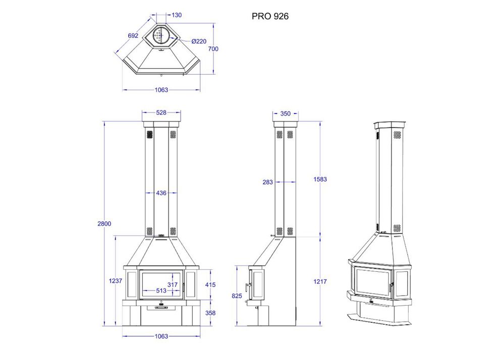 Камин «PRO-926»,печь,отопление,обогрев