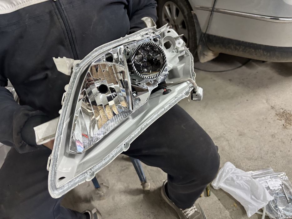 Установка bi led линз