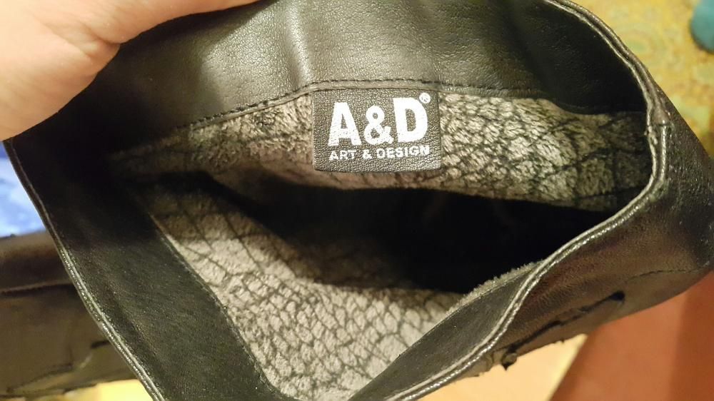 Длинные кожаные сапоги Michael Kors & A&D