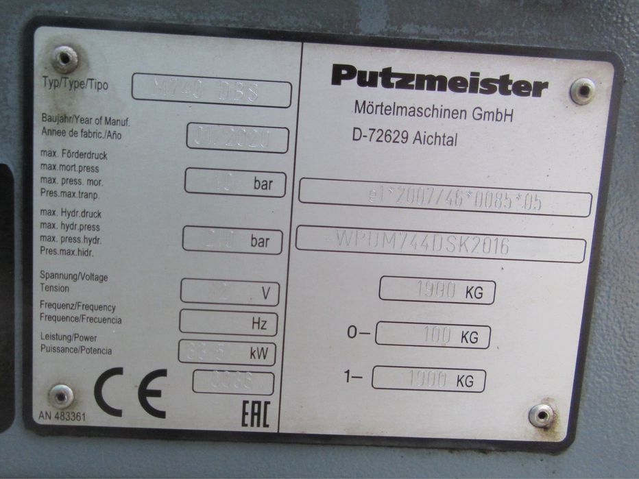 Putzmeister M740DBS