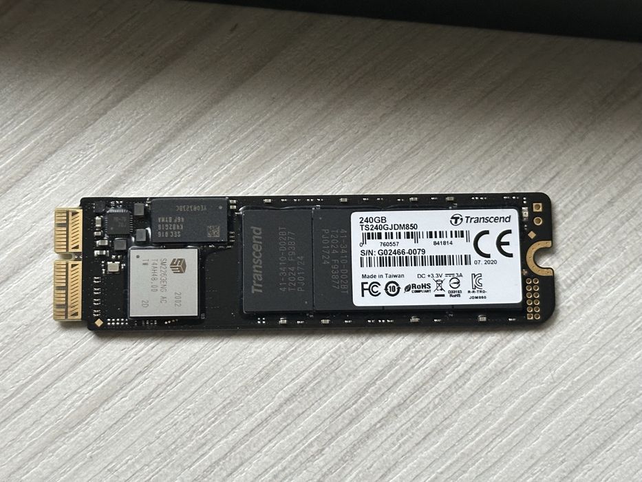 Ssd 240GB Transcend JetDrive 850 PCIe pentru Apple Macbook