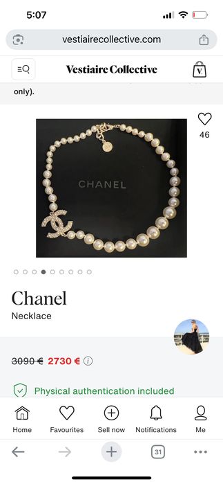 Colier cu perle originale Chanel piesă rară