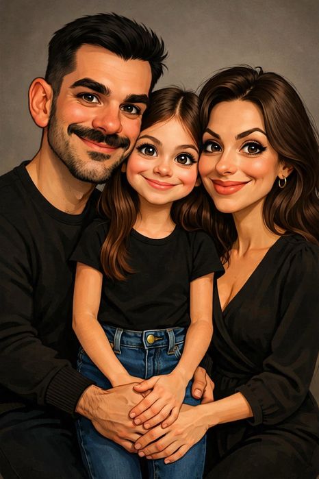 Карикатура по снимка | подарък | Портрет карикатури по поръчка