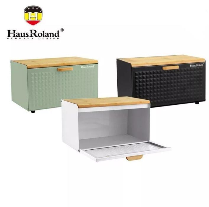 Хлебница бамбуковая с откидной крышкой Kamille