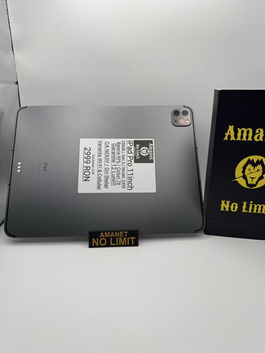 iPad Pro Generatia 3  Cellular & Wi-Fi 256GB/ 8GB CA NOU Garantie 1AN.