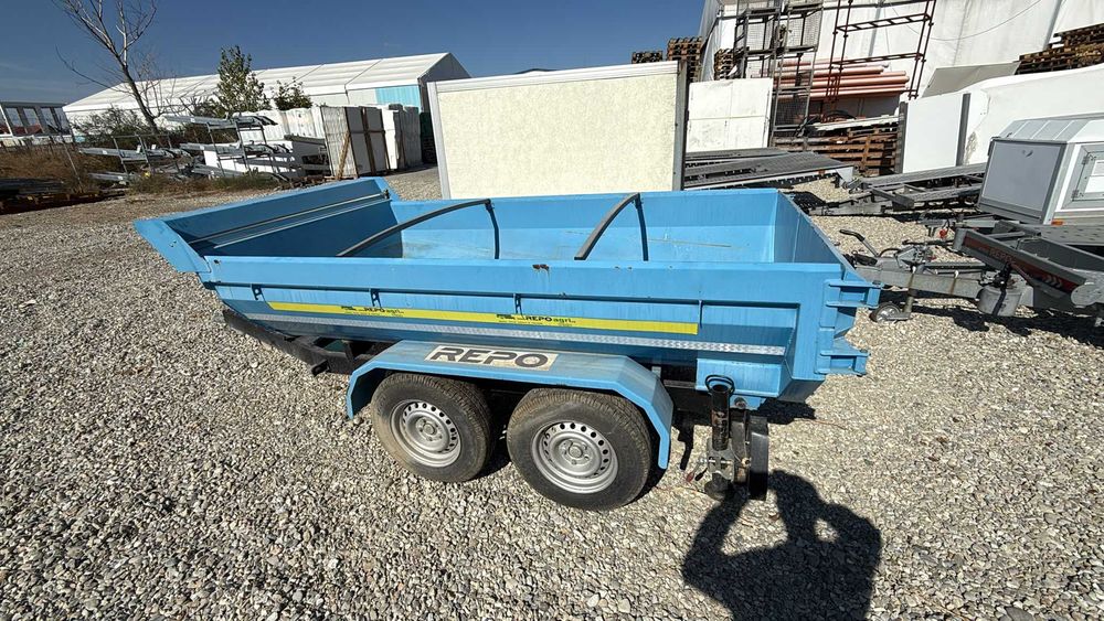 Remorcă DUMPER REPO, 2 axe, benă 303 x 159 x 61 cm – garanție 1 an