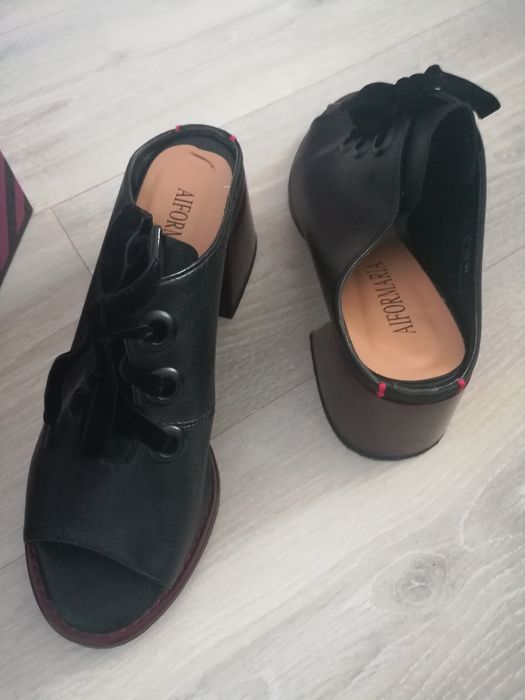 Сабо (мюли) из экокожи