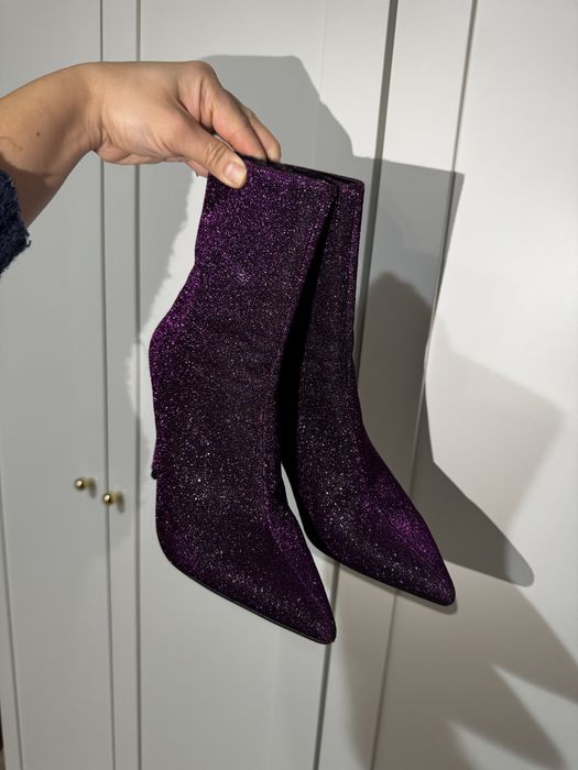 Botine Sclipitoare cu Toc