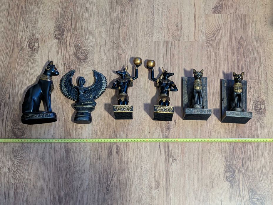 Set statuete decorative Egiptul Antic (Anubis, Bastet, Isis)