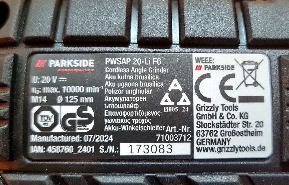 Parkside Ъглошлайф 20v,   Циркуляр 12v, флекс 20v Performance.