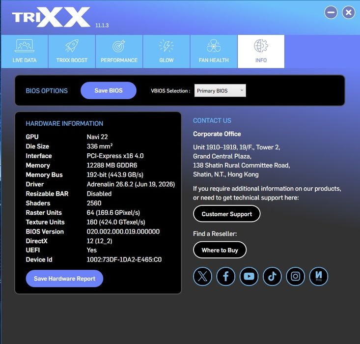Sapphire NITRO+ AMD Radeon RX 6750 XT 12GB GDDR6