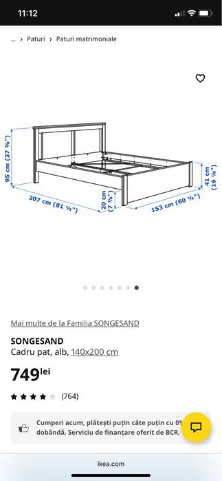 Pat Ikea 140 nou