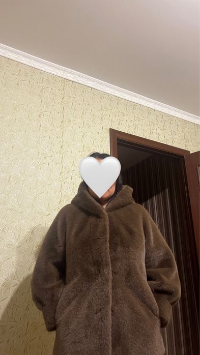 Шуба осенний коричневый