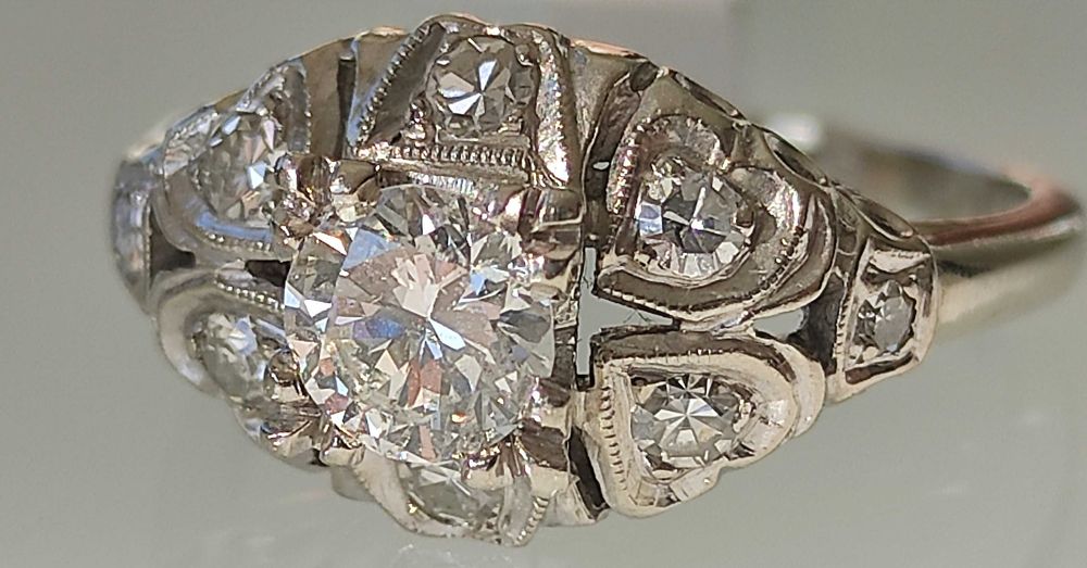 Inel 14k diamante naturale 0,86ct
