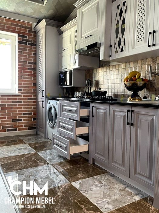 Кухонный мебель Замонавий НЕО КЛАССИКА услубида ошхона мебеллари.