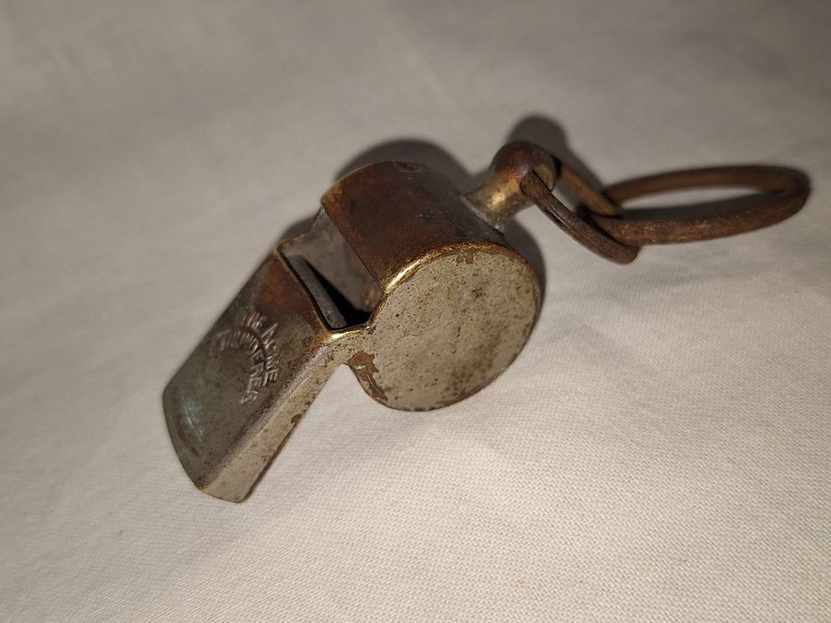 Стара бронзова свирка--The thunderer--ACME--Hudsons patent