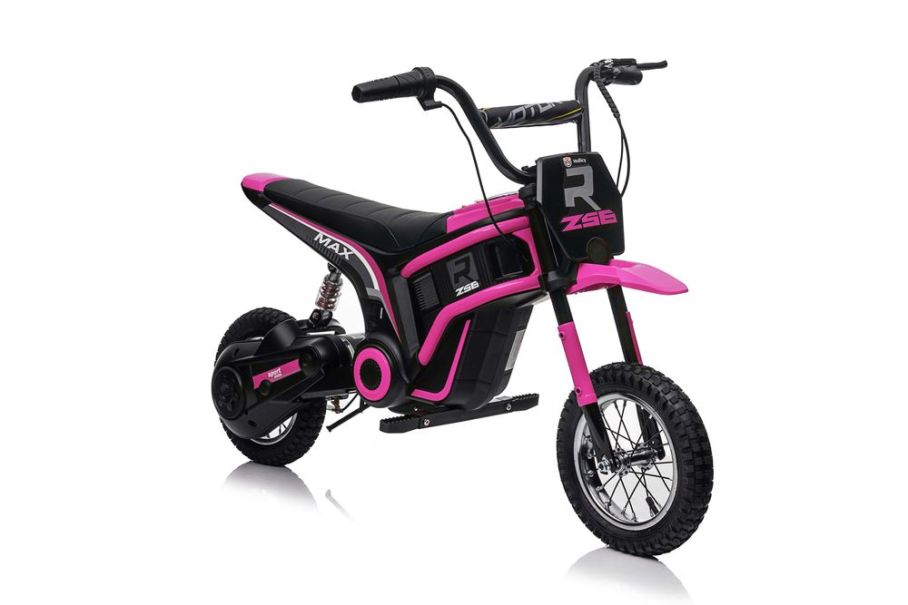Motocicleta electrica Kinderauto Enduro 350W 24V, roti gonflabile Pink