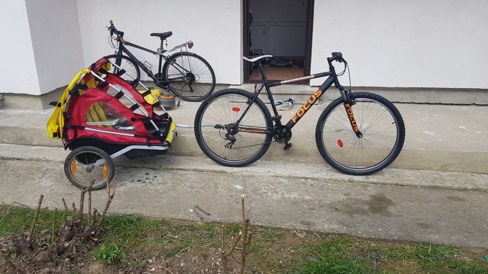 Cărucior bicicletă copii