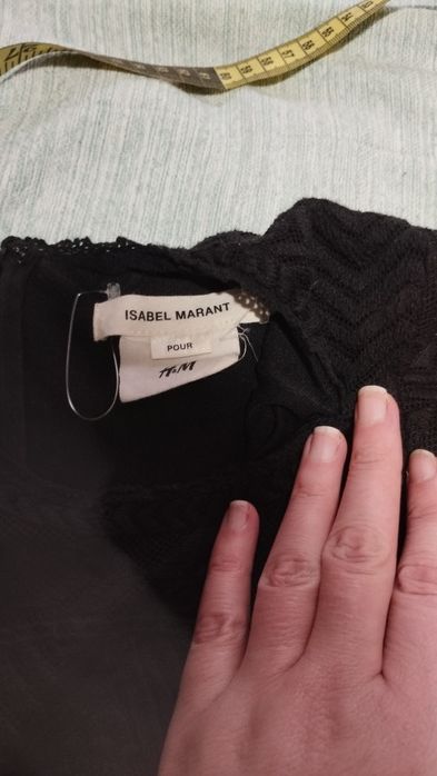 Черна дантелена рокля isabela Merant & HM