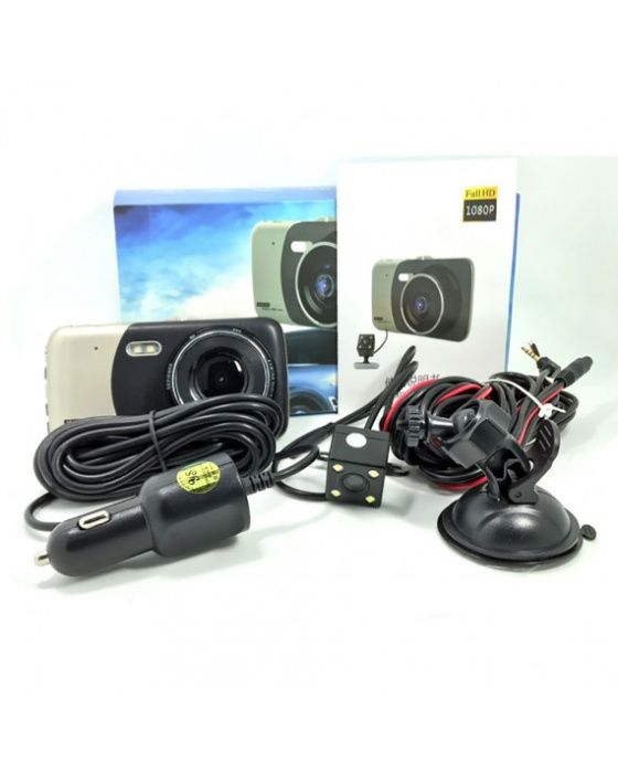 Лукс FullHD Видеорегистратор с камера за паркиране парктроник видео