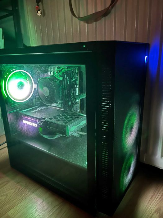 PC Gaming RTX 3060 12GB + i5 12400F + 2 MONITOARE 144Hz + Setup complet