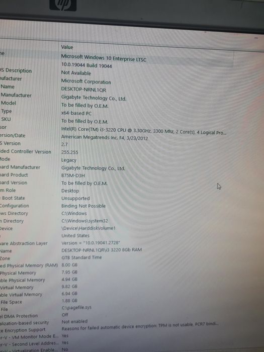 PC Desktop Office/Școală – Intel i3, 8GB RAM, Windows 10 LTSC – Stare